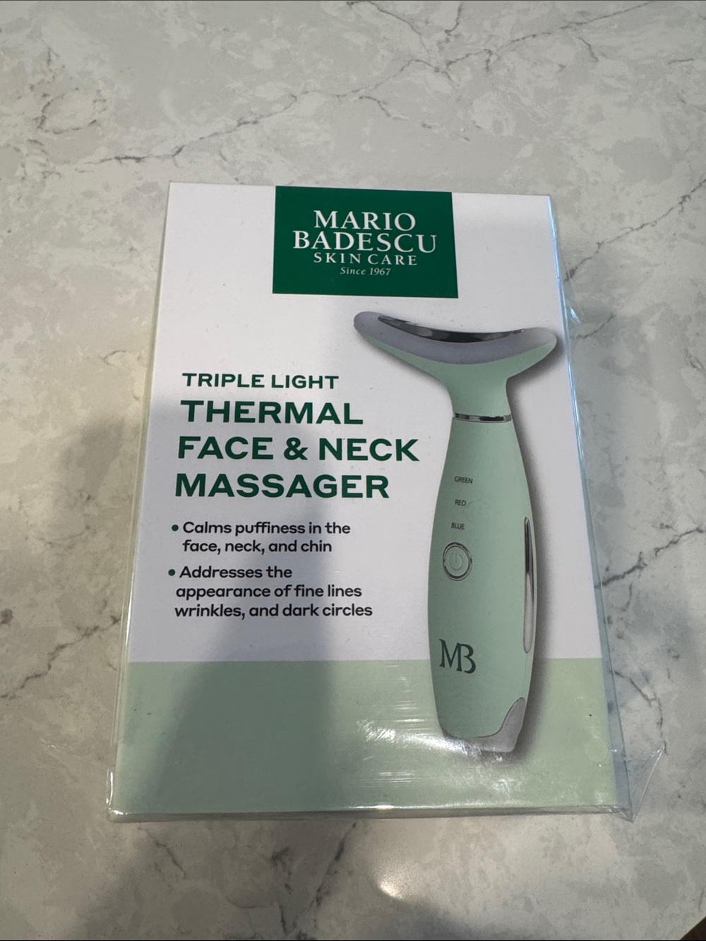 Mario Badescu Mint Green Thermal Face & Neck Massager